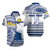 (Custom Personalised) Tokelau Rugby Hawaiian Shirt Special - Custom Text and Number Unisex Blue - Polynesian Pride