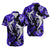 Hawaii Summer Colorful Shark Matching Dress and Hawaiian Shirt Dark Blue LT6 - Polynesian Pride