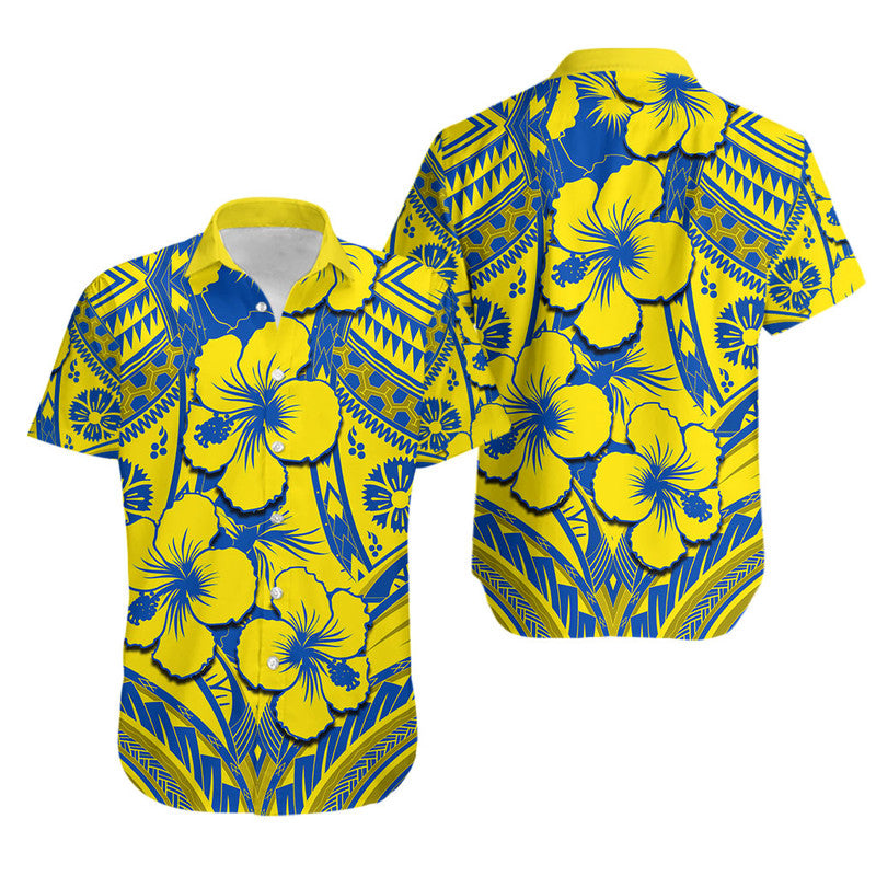 Hibiscus Hawaiian Shirt Fiji Patterns Yellow LT6 Unisex Yellow - Polynesian Pride
