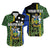 (Custom Personalised) South Sea Islanders Flag Style Hawaiian Shirt Solomon Islands LT6 Black - Polynesian Pride
