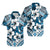 Hibiscus Hawaiian Shirt Fiji Patterns Blue LT6 Unisex Blue - Polynesian Pride