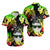 Hawaii Summer Colorful Pineapple Matching Dress and Hawaiian Shirt Reggage LT6 - Polynesian Pride