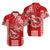(Custom Personalised) Hawaii High School- Kalani Hawaiian Shirt Mix Kakau LT6 Red - Polynesian Pride