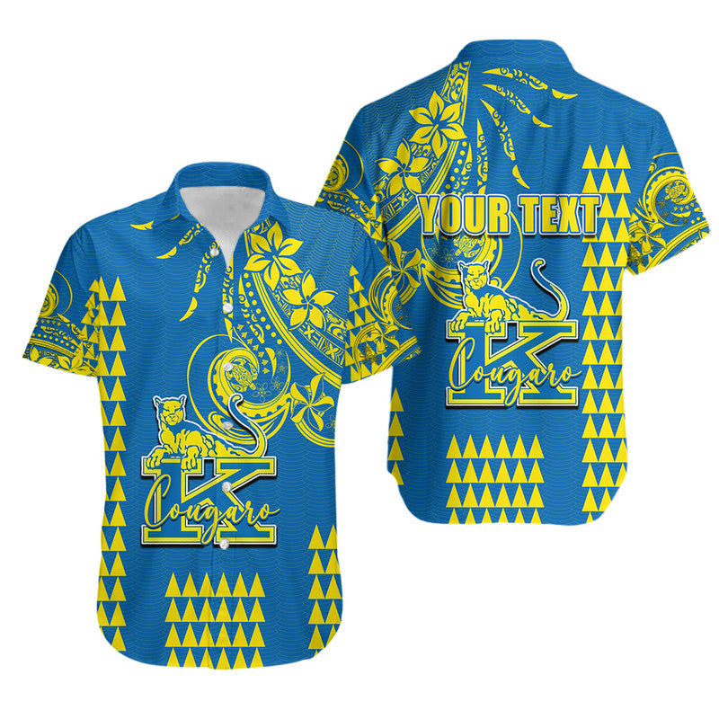 (Custom Personalised) Hawaii High School- Henry J. Kaiser Hawaiian Shirt Mix Kakau LT6 Blue - Polynesian Pride