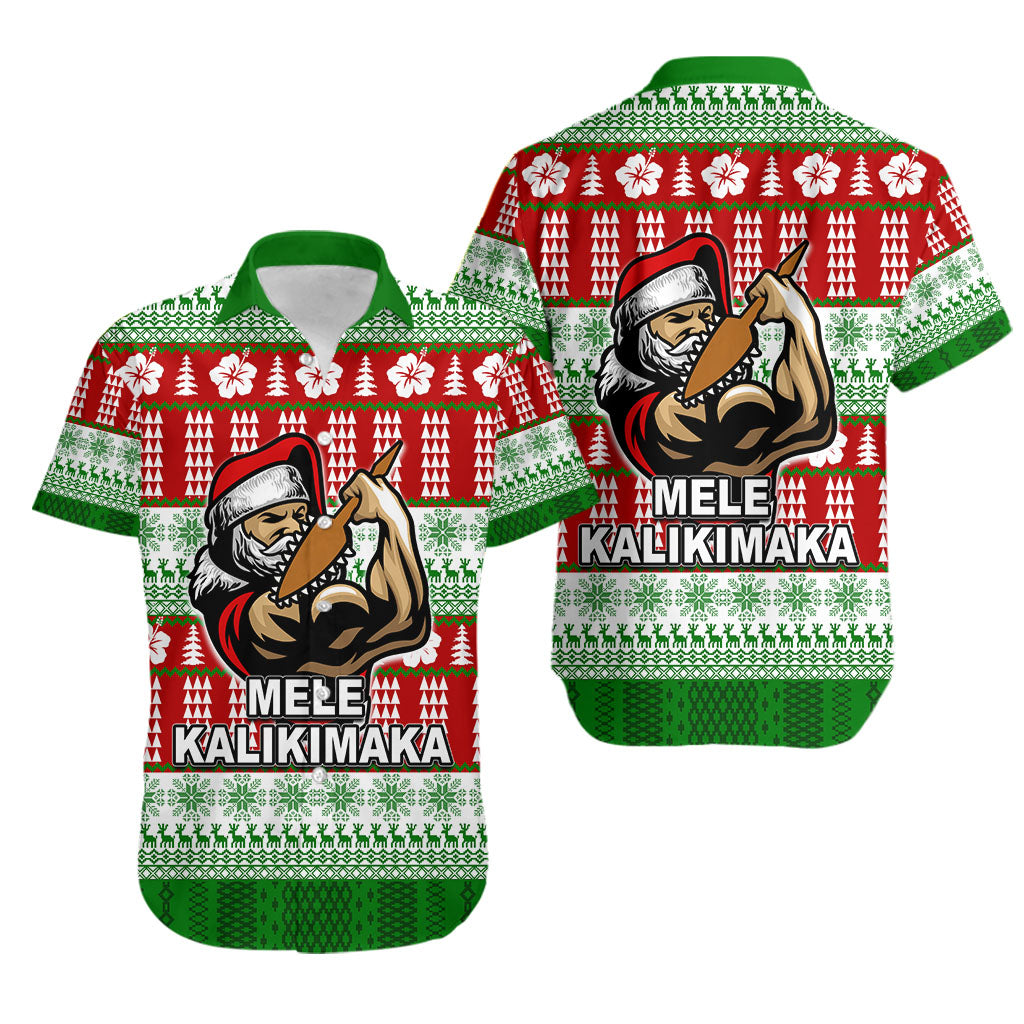 Hawaiian Santa Claus Warrior Hawaiian Shirt Christmas LT6 - Polynesian Pride
