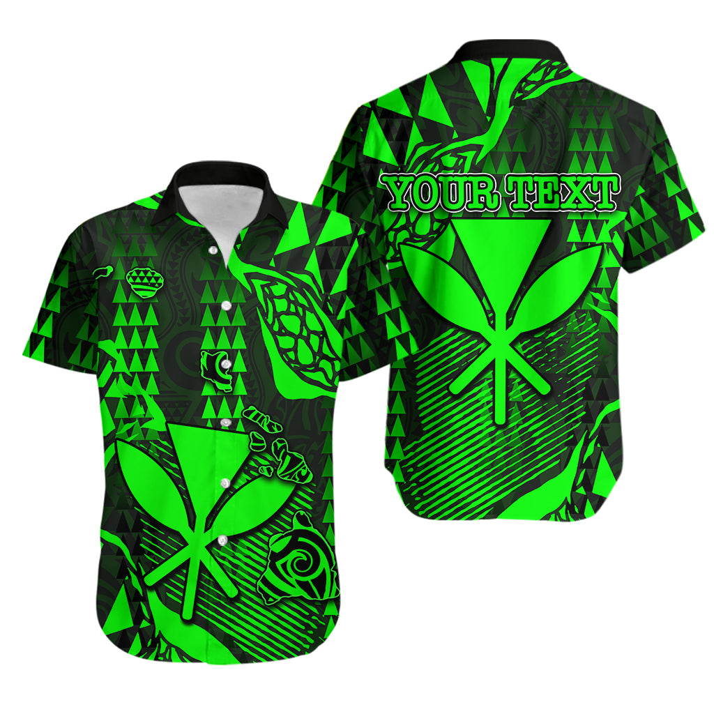(Custom Personalised) Hawaii Kanaka Map Hawaiian Shirt Green Style LT6 Unisex Green - Polynesian Pride
