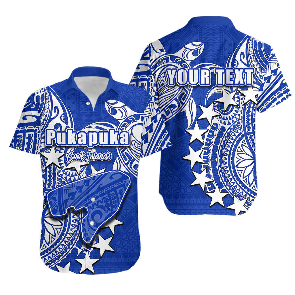 (Custom Personalised)Cook Islands Hawaiian Shirt Pukapuka LT6 Unisex Blue - Polynesian Pride