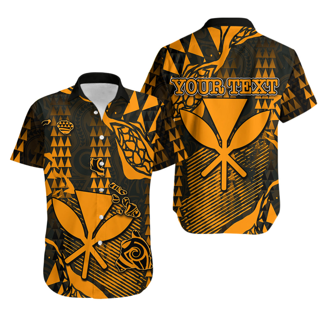 (Custom Personalised) Hawaii Kanaka Map Hawaiian Shirt Orange Style LT6 Unisex Orange - Polynesian Pride