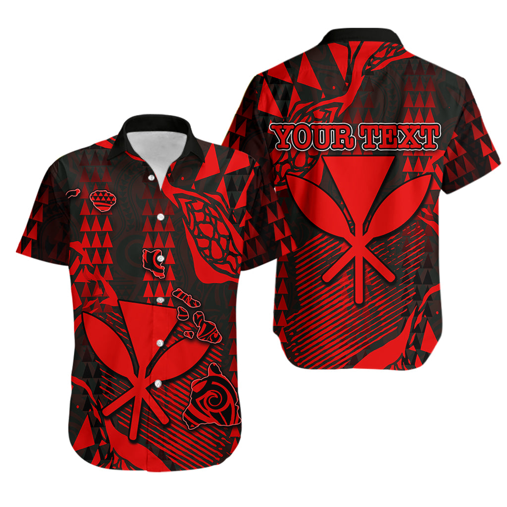 (Custom Personalised) Hawaii Kanaka Map Hawaiian Shirt Red Style LT6 Unisex Red - Polynesian Pride