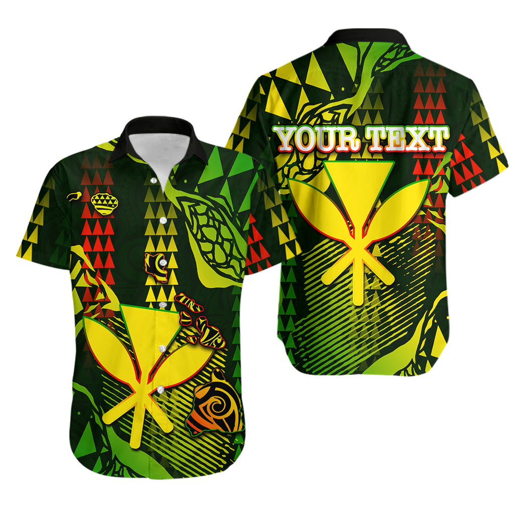 (Custom Personalised) Hawaii Kanaka Map Hawaiian Shirt Hawaii Color Style LT6 Unisex Black - Polynesian Pride