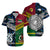 Polynesian Matching Hawaiian Shirt and Dress Vanuatu New Zealand Together Blue LT8 - Polynesian Pride