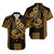 Kakau Hawaiian Polynesian Matching Dress and Hawaiian Shirt Gold LT6 No Dress Gold - Polynesian Pride