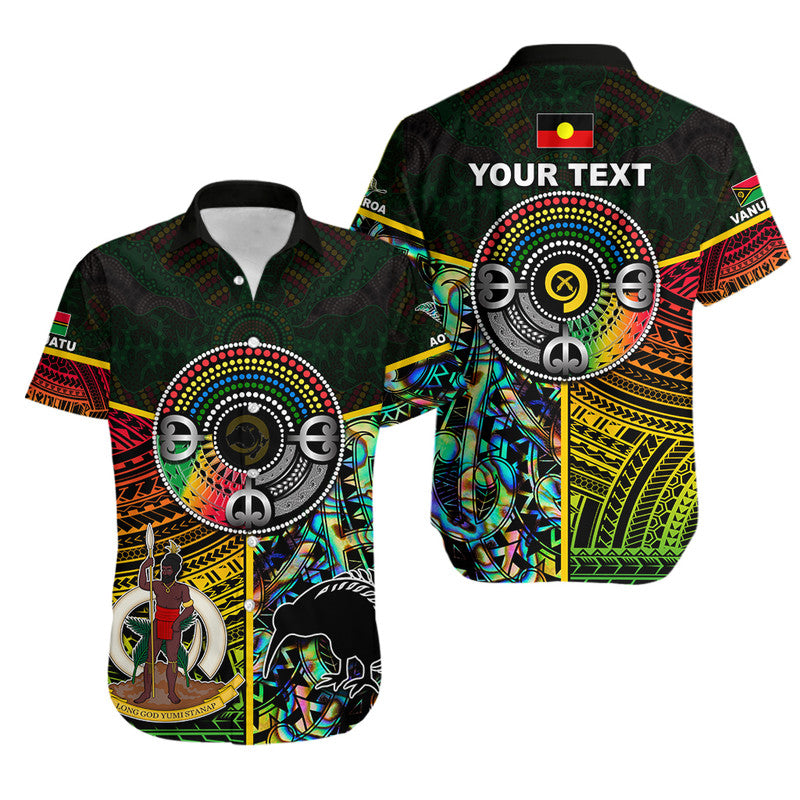 (Custom Personalised) Vanuatu Mix Maori And Aboriginal Hawaiian Shirt LT6 Art - Polynesian Pride