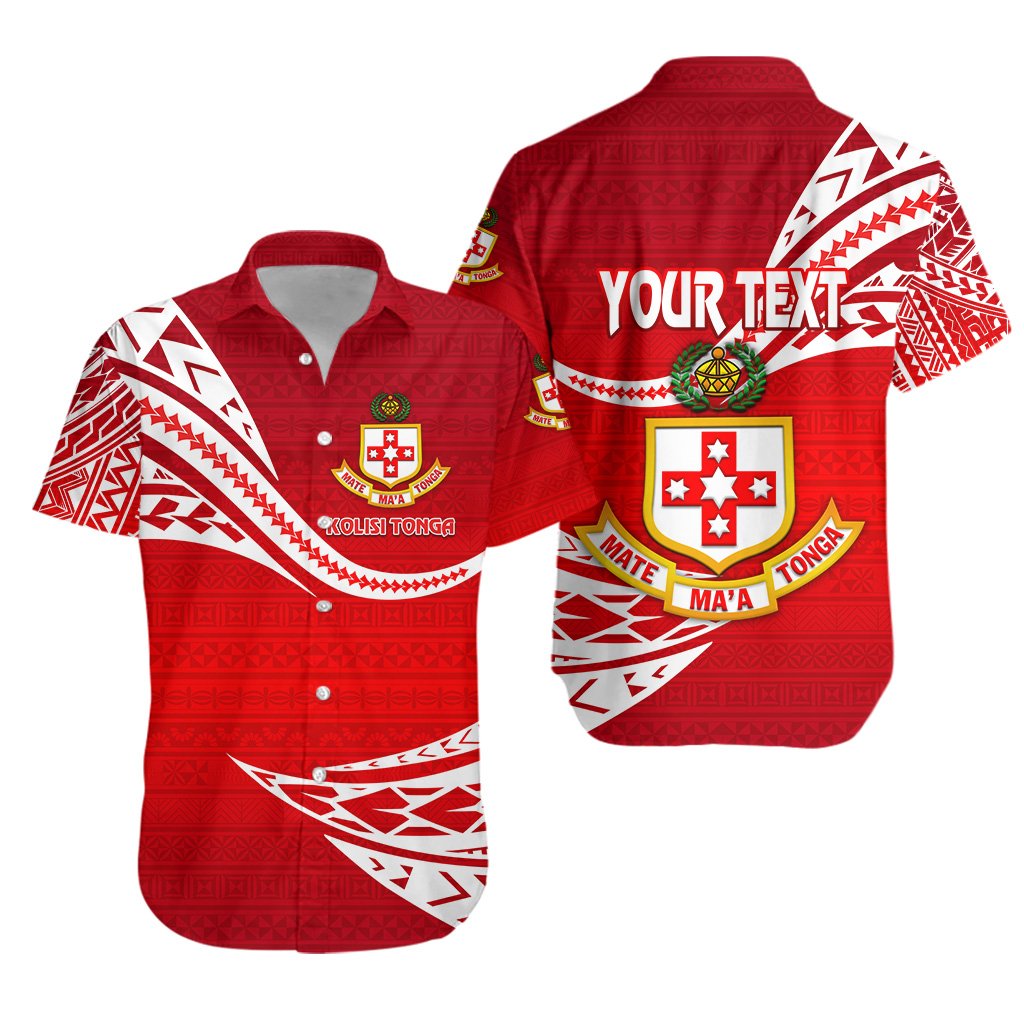 (Custom Personalised) Kolisi Tonga Hawaiian Shirt Mate Ma'a Tonga Unique Version - Red Unisex Red - Polynesian Pride