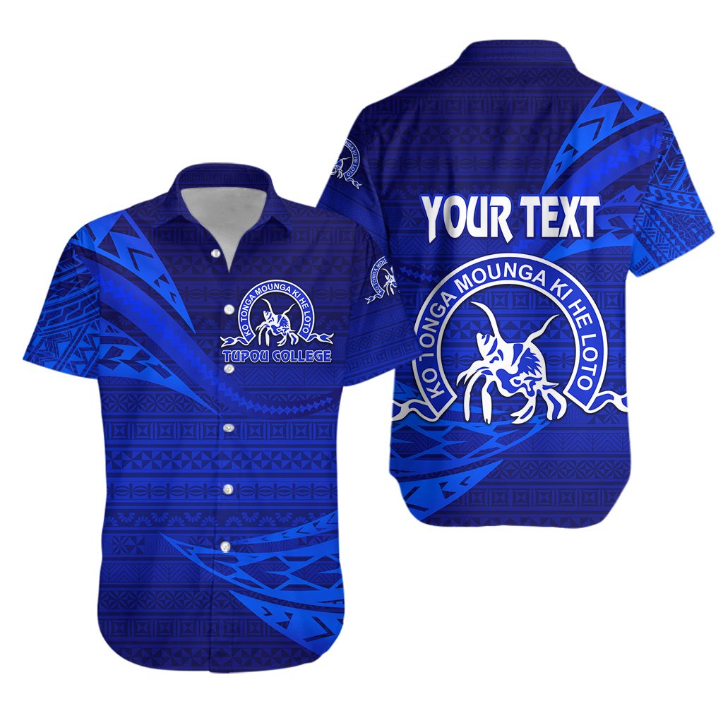 (Custom Personalised) Kolisi Ko Tupou College Tonga Hawaiian Shirt Unique Version - Full Blue Unisex Blue - Polynesian Pride