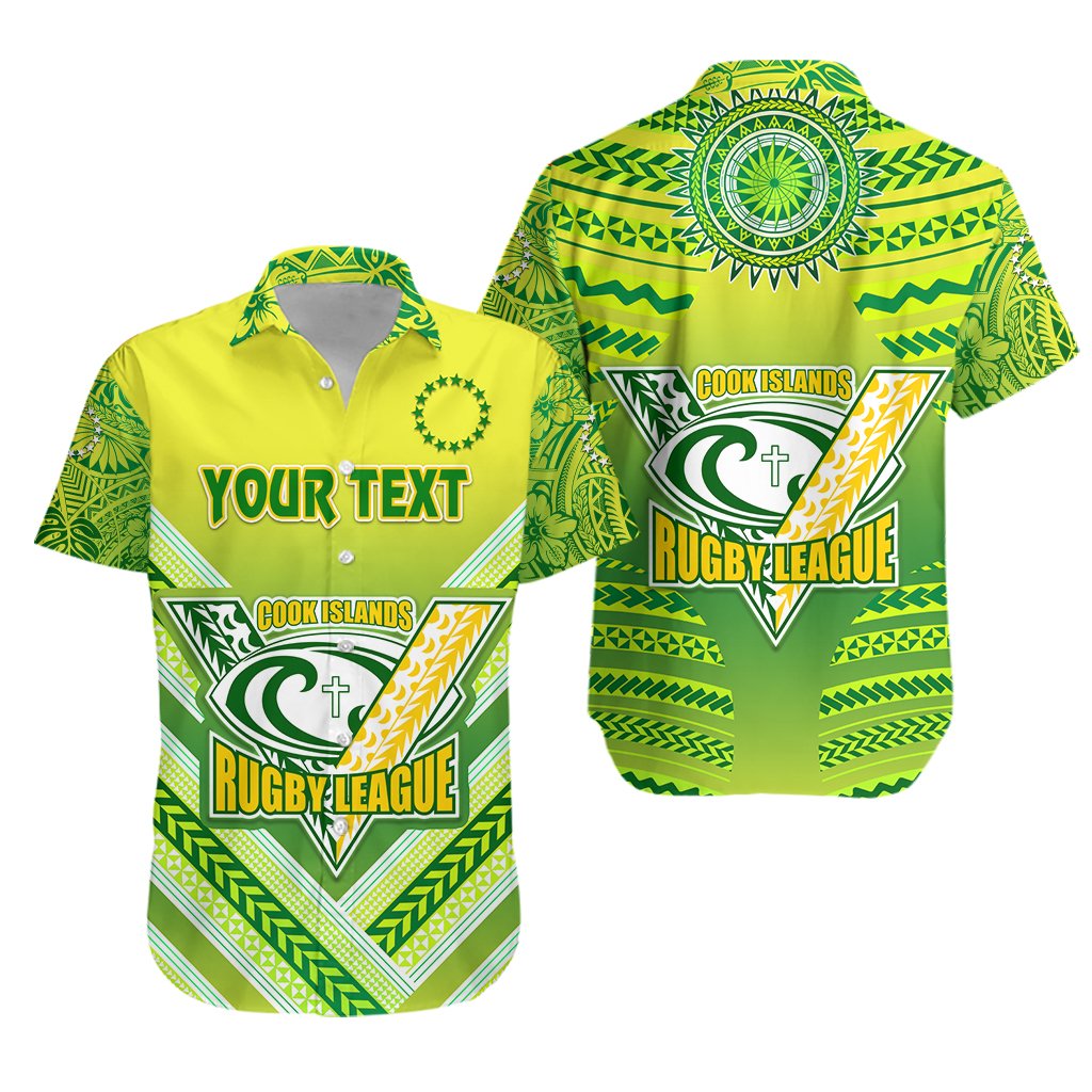 (Custom Personalised) Cook Islands Rugby Hawaiian Shirt Creative Style Unisex Green - Polynesian Pride