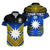 (Custom Personalised) Nauru Polynesian Flag Hawaiian Shirt Creative Style - Gradient Blue, Custom Text And Number LT8 Unisex Blue - Polynesian Pride