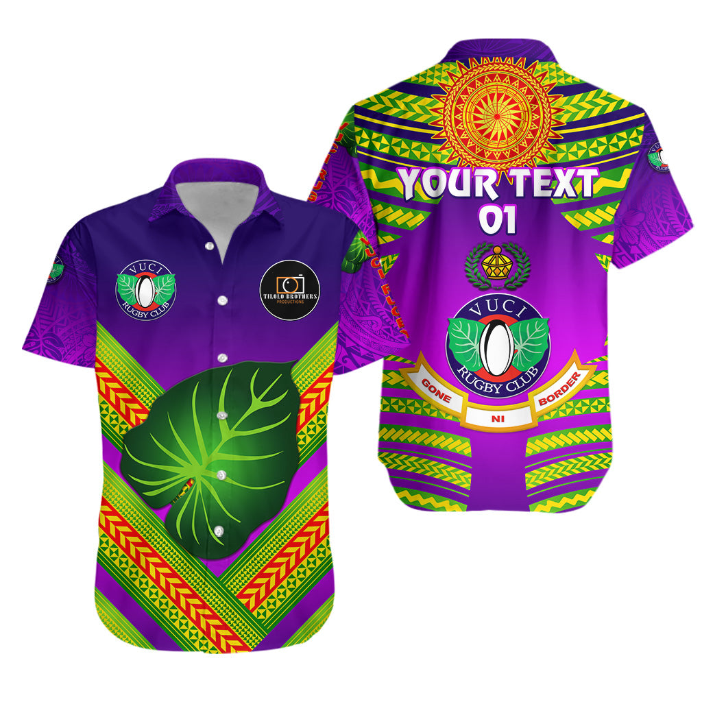 (Custom Personalised) Fiji Vuci Rugby Club Hawaiian Shirt Creative Style - Purple, Custom Text And Number LT8 Unisex Purple - Polynesian Pride