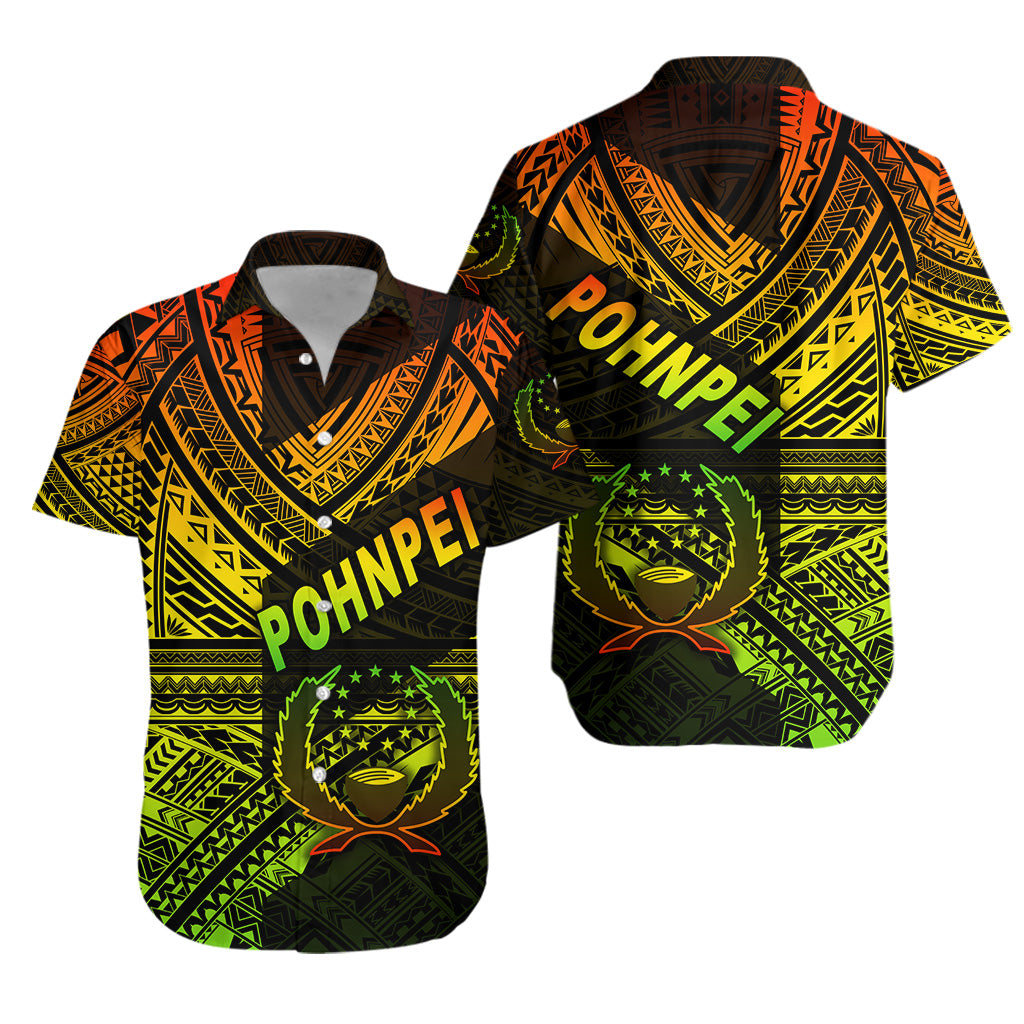 FSM Pohnpei Hawaiian Shirt Original Style - Reggae LT8 Unisex Reggae - Polynesian Pride