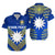 (Custom Personalised) Nauru Polynesian Flag Hawaiian Shirt Creative Style - Blue LT8 Unisex Blue - Polynesian Pride