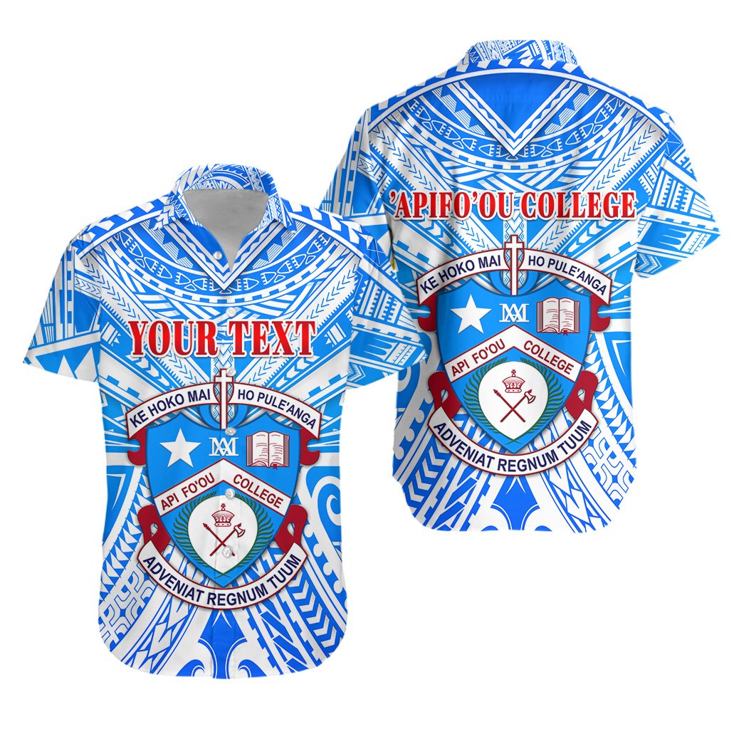 (Custom Personalised) Kolisi Apifoou College Hawaiian Shirt Tonga Unisex Blue - Polynesian Pride