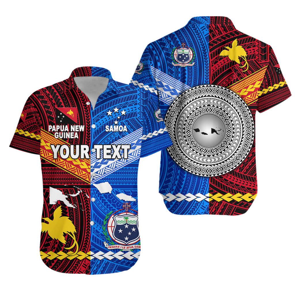 (Custom Personalised) Papua New Guinea And Samoa Together Hawaiian Shirt LT8 Unisex Red - Polynesian Pride