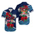 (Custom Personalised) Fiji Patterns With Hibiscus Hawaiian Shirt LT6 Unisex Blue - Polynesian Pride