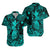 Hawaii Pineapple Polynesian Matching Dress and Hawaiian Shirt Matching Couples Outfit Unique Style Turquoise LT8 No Dress Turquoise - Polynesian Pride