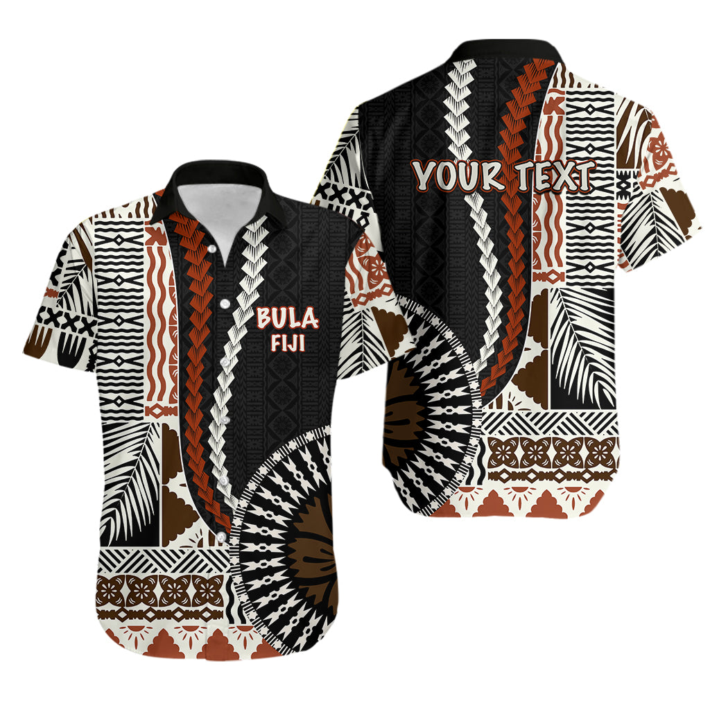 Custom Bula Fiji Matching Hawaiian Shirt and Dress Masi Tapa Patterns Style LT6 - Polynesian Pride