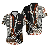 Custom Bula Fiji Matching Hawaiian Shirt and Dress Masi Tapa Patterns Style LT6 - Polynesian Pride