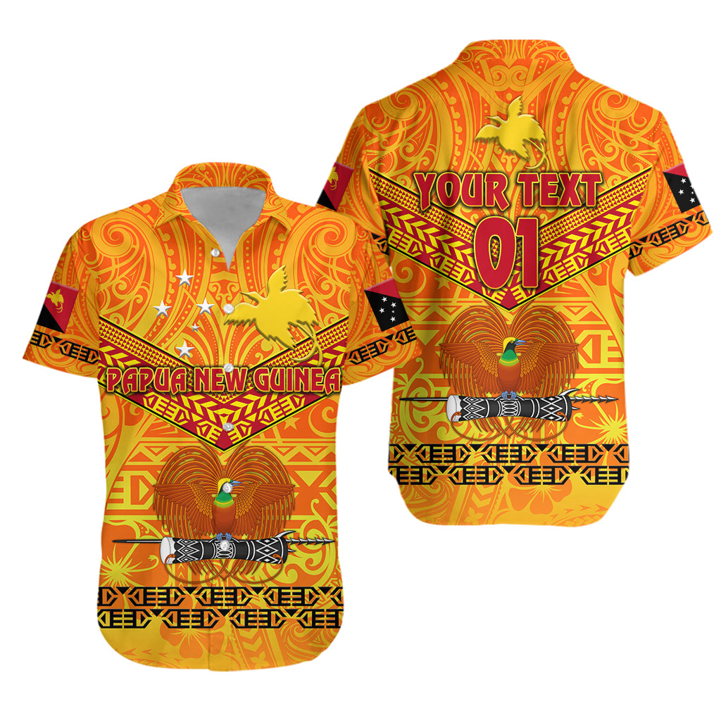(Custom Personalised) Papua New Guinea Kumuls Hawaiian Shirt Simple Style - Yellow Vibes LT8 - Polynesian Pride