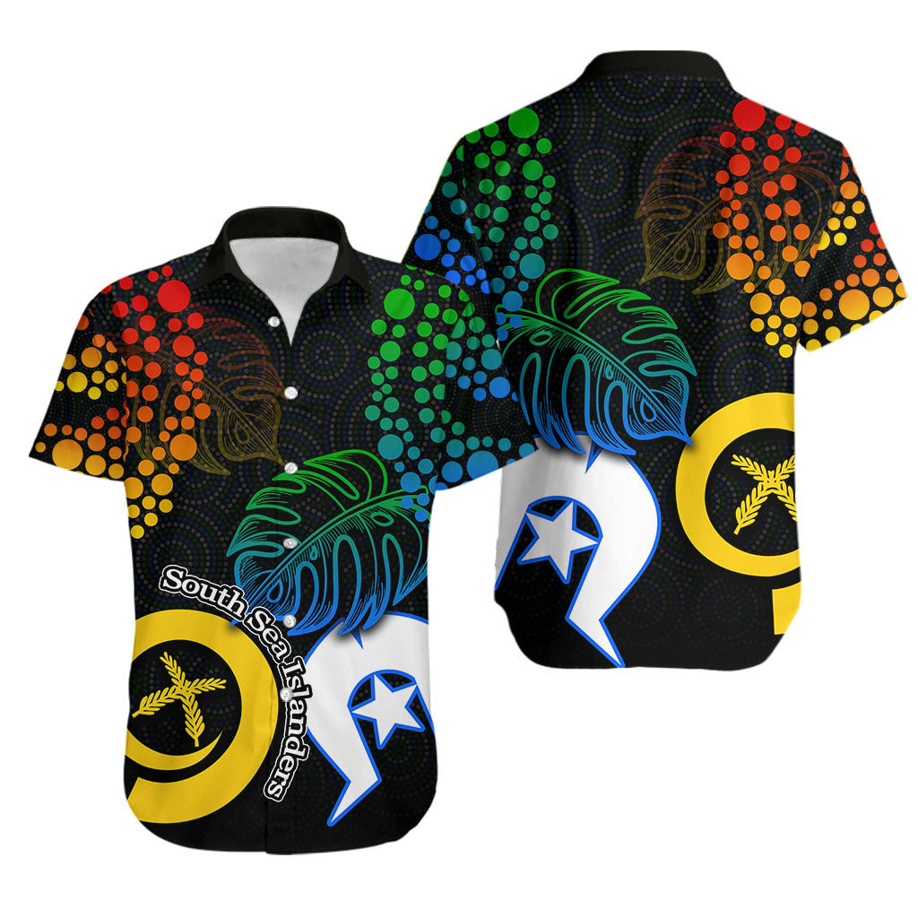 South Sea Islanders Hawaiian Shirt Torres Strait Islander LT6 Unisex Black - Polynesian Pride