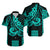 Hawaiian Kakau Polynesian Turquoise Hawaiian Dress And Hawaiian Shirt LT6 No Dress Green - Polynesian Pride