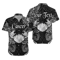 (Custom Personalised) Cancer Zodiac Polynesian Hawaiian Shirt Unique Style - Black LT8 - Polynesian Pride