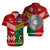 Polynesian Matching Hawaiian Shirt and Dress Vanuatu Tonga Together Bright Red LT8 - Polynesian Pride