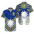 Nauru Polynesian Flag Hawaiian Shirt Creative Style - Blue NO.1 LT8 Unisex Blue - Polynesian Pride