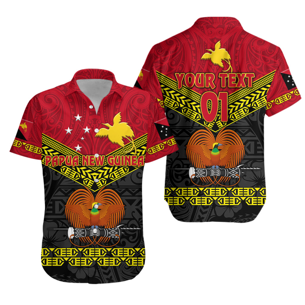 (Custom Personalised) Papua New Guinea Kumuls Hawaiian Shirt Simple Style - Black Vibes LT8 - Polynesian Pride