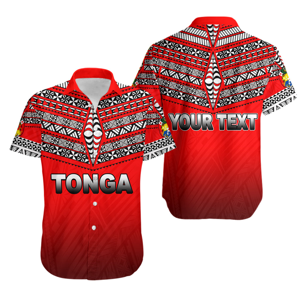 (Custom Personalised)Tonga Hawaiian Shirt Ngatu Polynesian Red Style LT6 Unisex Red - Polynesian Pride