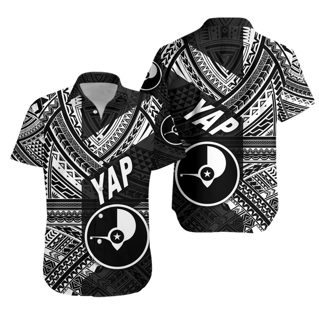 FSM Yap Hawaiian Shirt Original Style - Black LT8 Unisex Black - Polynesian Pride