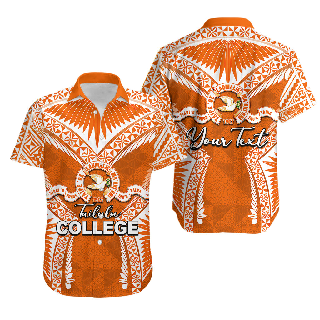 (Custom Personalised)Tailulu College Hawaiian Shirt Orange Style LT6 Orange - Polynesian Pride