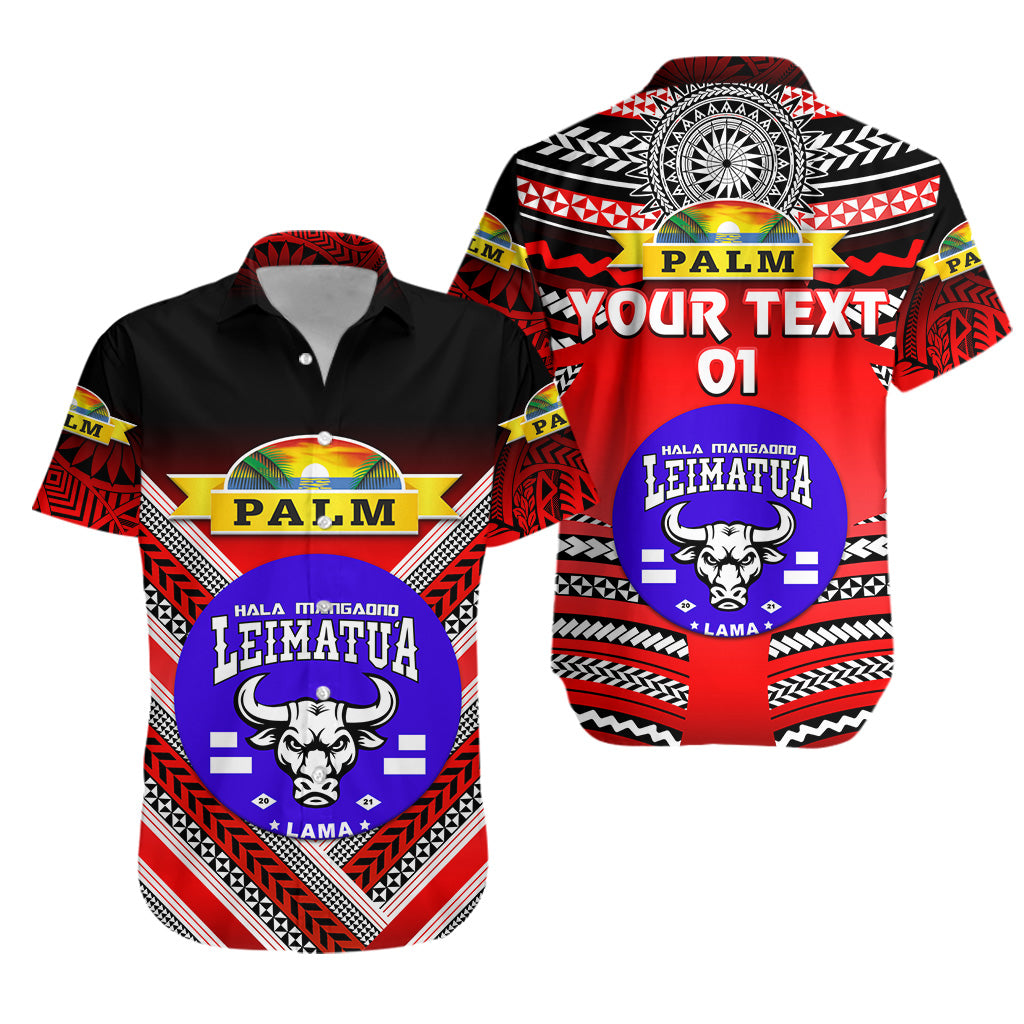 (Custom Personalised) Mate Ma'a Tonga Hawaiian Shirt Leimatu'a Bulls Creative Style - Red NO.1, Custom Text And Number LT8 Unisex Red - Polynesian Pride