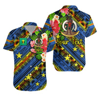 (Custom Personalised) Vanuatu Tafea Hawaiian Shirt Independence Be Proud LT8 Unisex Blue - Polynesian Pride