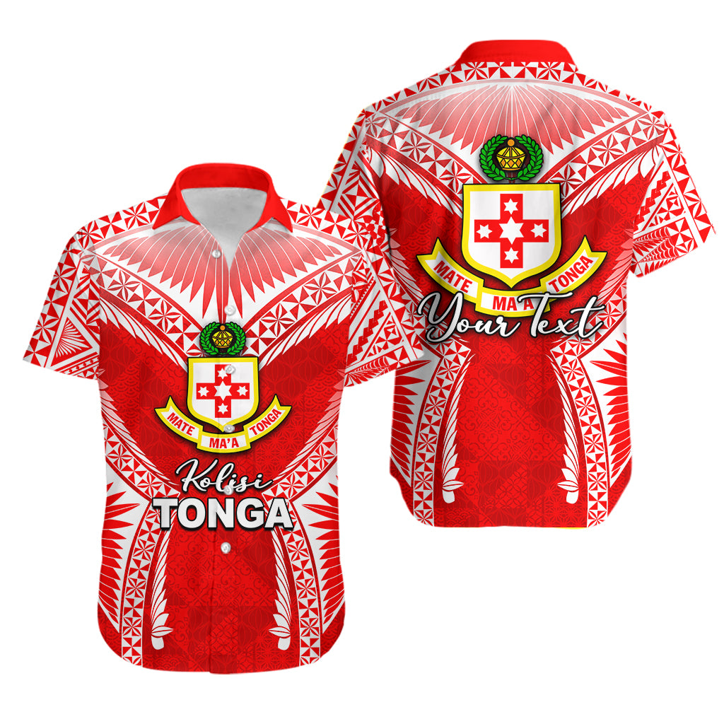 (Custom Personalised) Kolisi Tonga Hawaiian Shirt Red Style LT6 Red - Polynesian Pride