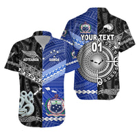 Custom Polynesian Matching Hawaiian Shirt and Dress Samoa New Zealand Together Black LT8 - Polynesian Pride