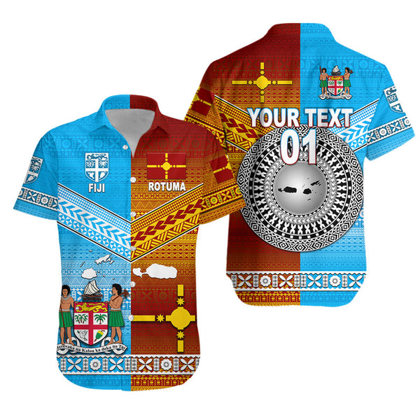 (Custom Personalised) Fiji And Rotuma Tapa Pattern Hawaiian Shirt ...