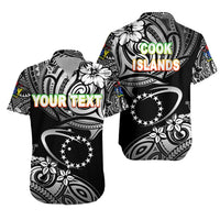 (Custom Personalised) Cook Islands Rugby Hawaiian Shirt Unique Vibes - Black Unisex Black - Polynesian Pride