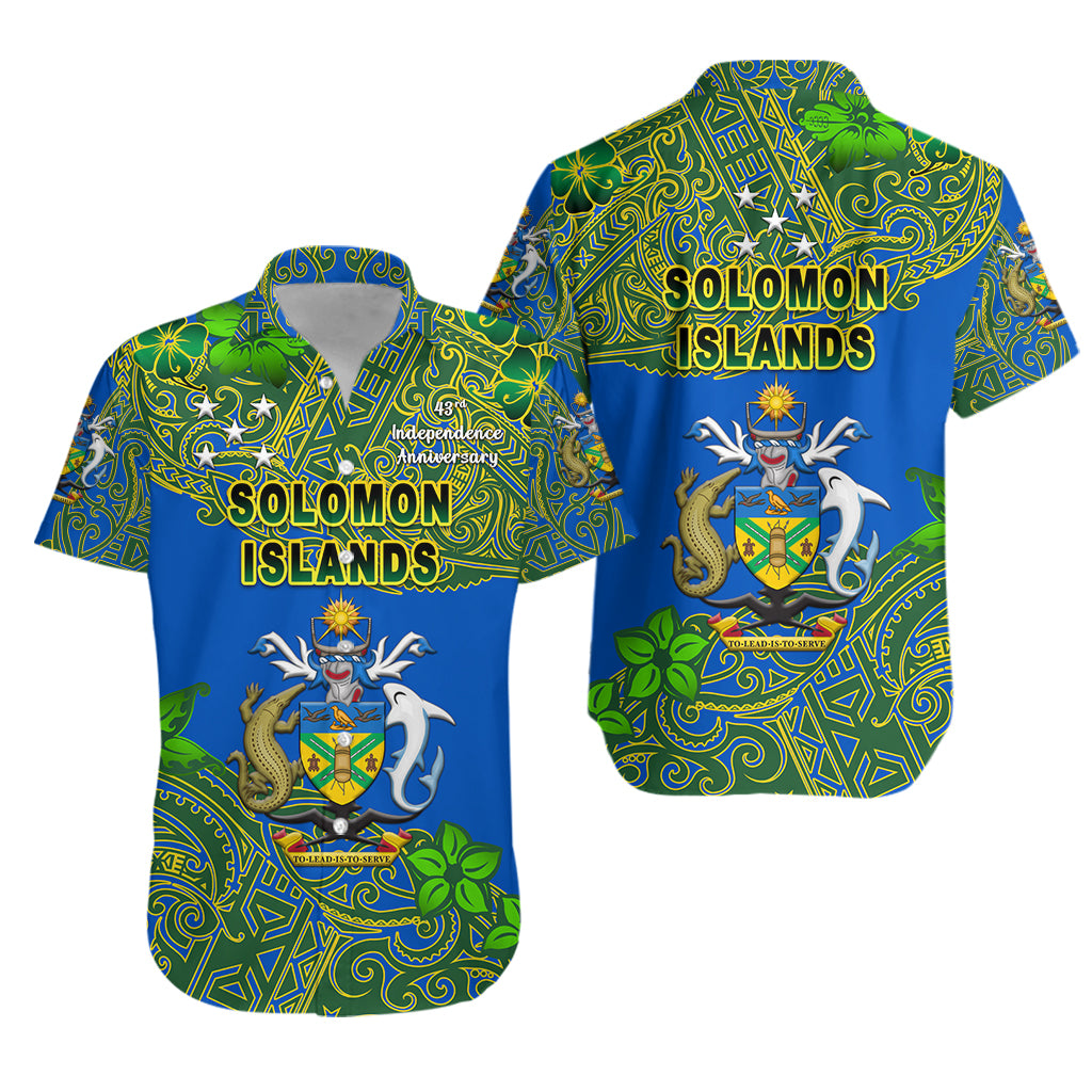 Solomon Islands Hawaiian Shirt 43rd Independence Anniversary - Unique Vibes LT8 Unisex Red - Polynesian Pride