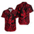 Hawaii Angry Shark Polynesian Matching Dress and Hawaiian Shirt Matching Couples Outfit Unique Style Red LT8 No Dress Red - Polynesian Pride