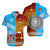 Polynesian Matching Hawaiian Shirt and Dress Fiji Rotuma Together with Tapa Pattern LT8 No Dress Blue - Polynesian Pride