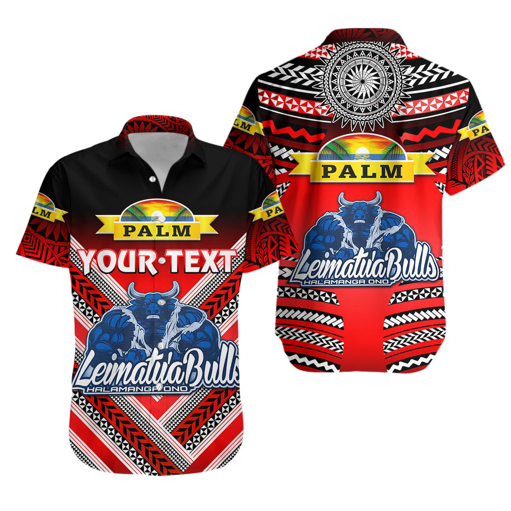 (Custom Personalised) Mate Ma'a Tonga Hawaiian Shirt Leimatu'a Bulls Creative Style - Red LT8 Unisex Red - Polynesian Pride